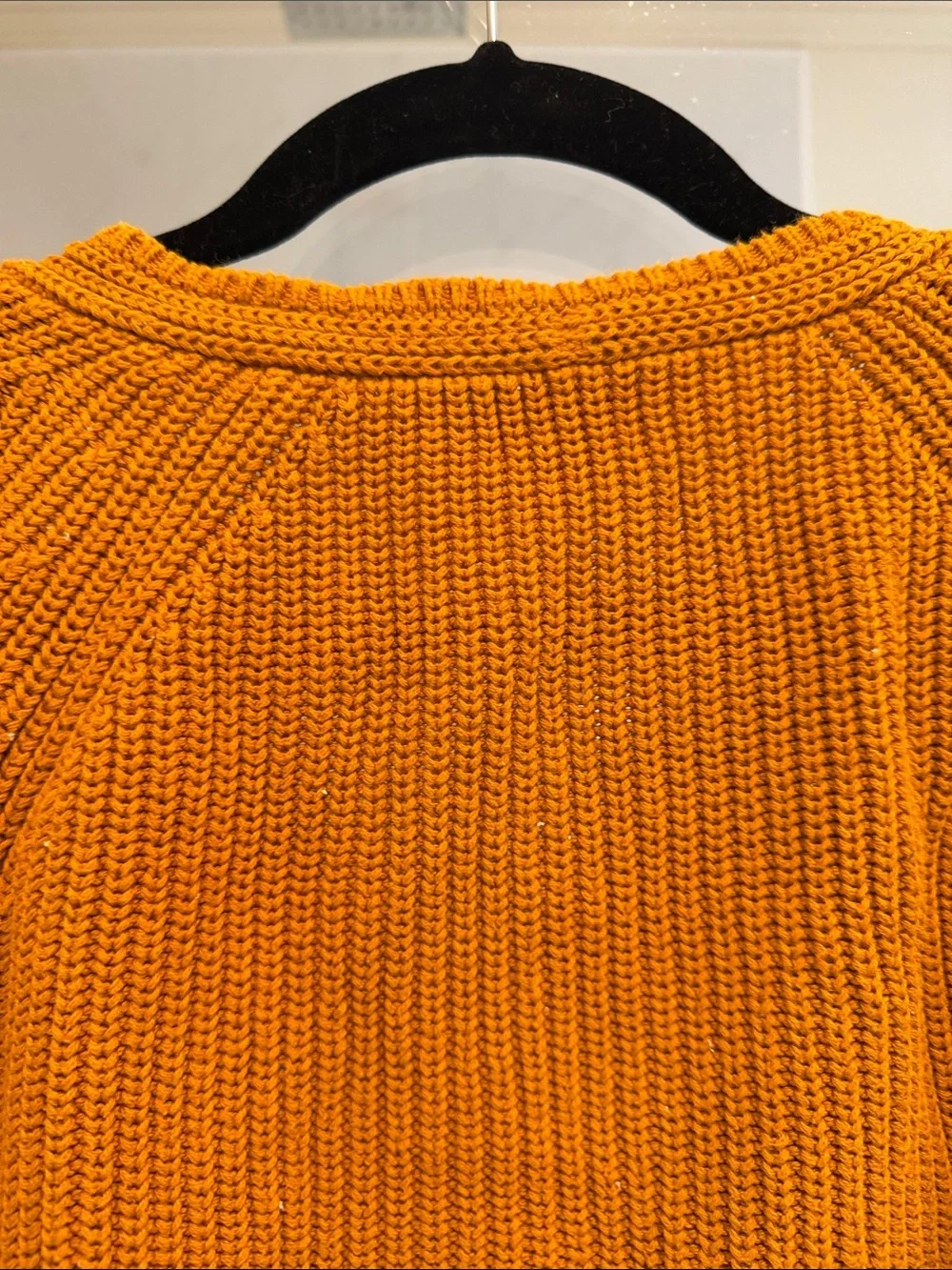 J. Crew V-Neck Pullover Sweater in Mustard